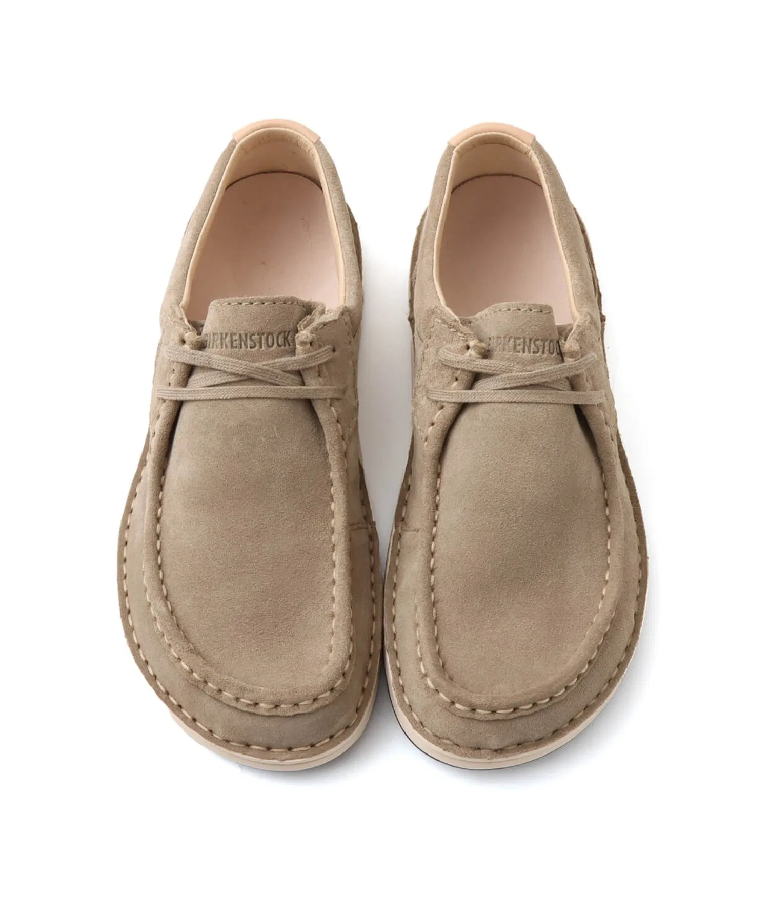 Мужские мокасины из замши Birkenstock Pasadena бежевые — фото 3