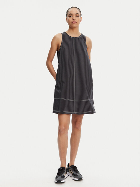 Платье на каждый день обычный крой Allover Print JJ3143 Adidas, серый — фото 2