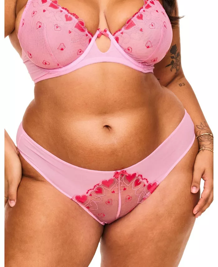 

Трусики Esmay Cheeky Plus Size Adore Me, розовый