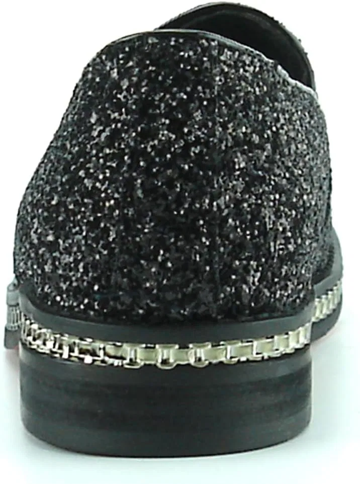 Лоферы Glitter Slip on, Black Fiesso by Aurelio Garcia — фото 4
