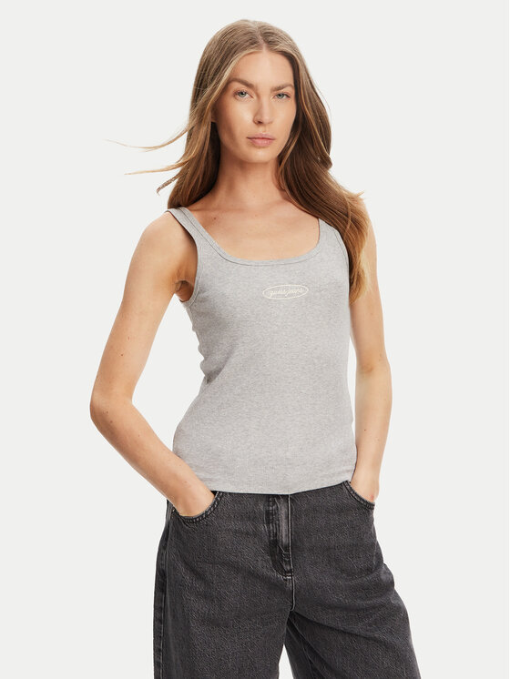 

Топ regular fit W5YP35 KA0H1 Guess Jeans, серый