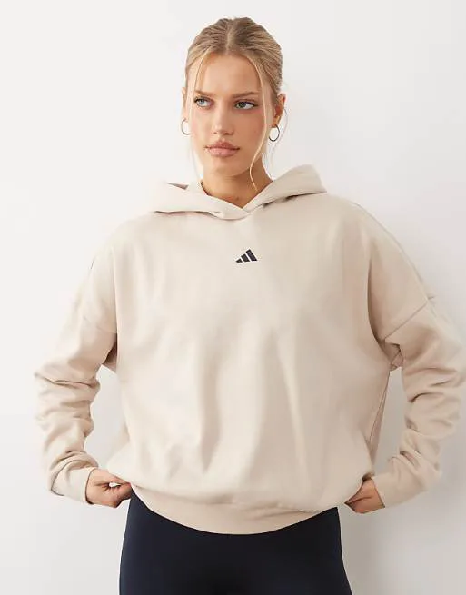 Худи с каменным узором adidas Performance Three Stripes Studios