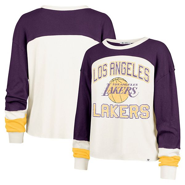 

Женская футболка с длинным рукавом '47 cream Los Angeles Lakers 47 Brand