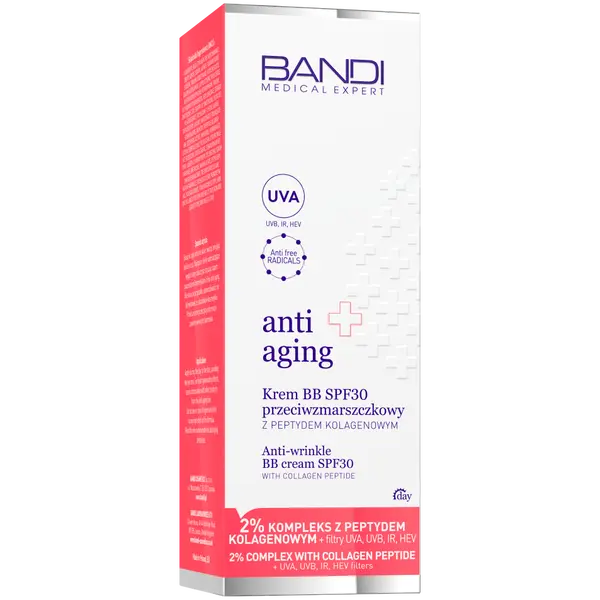 Крем для лица SPF30 BANDI BB с против морщин с коллагеновым пептидом для лица, Medical expert anti-age — фото 2