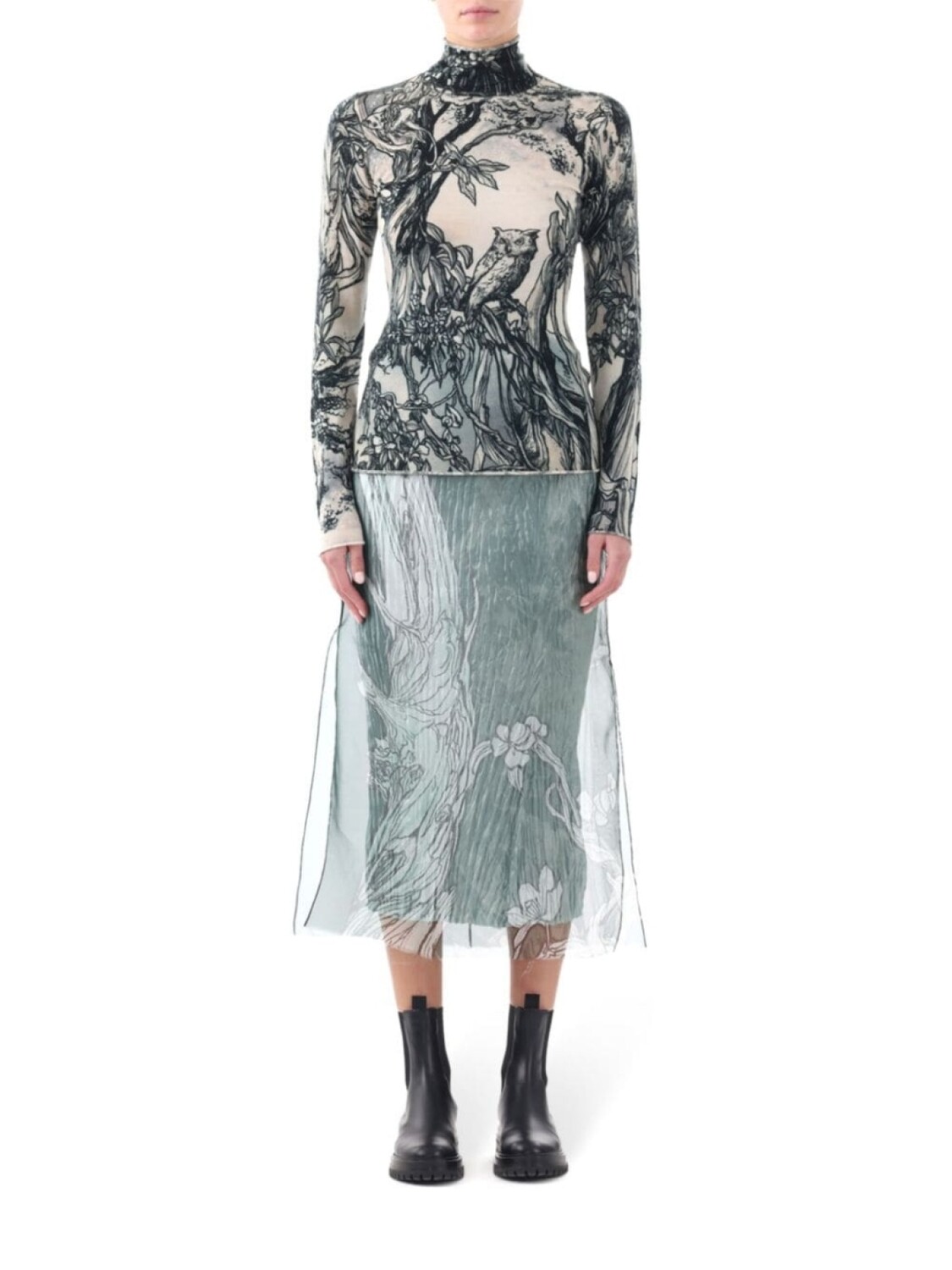 

Jason Wu Collection графическая водолазка, синий