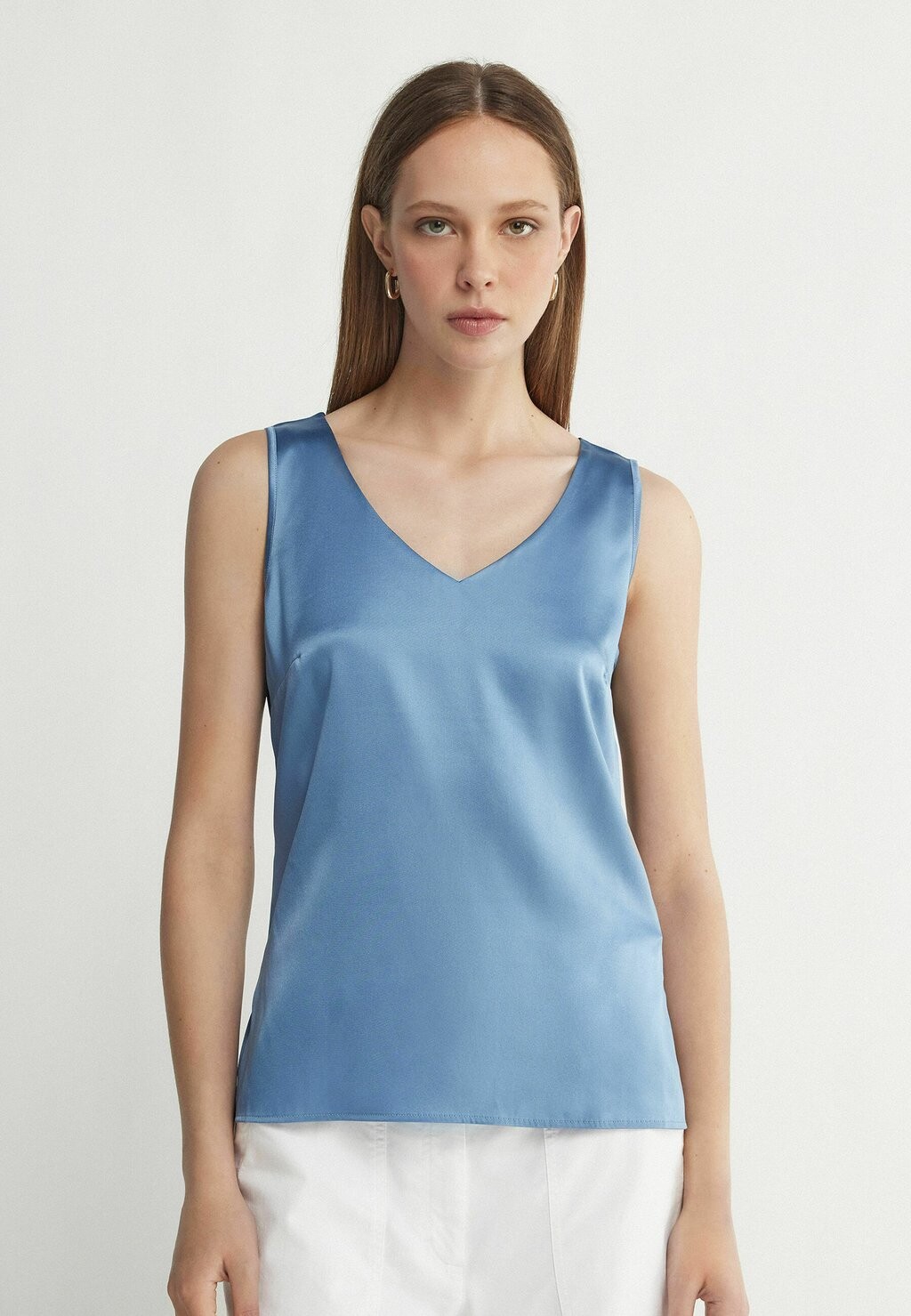 

Блуза V-NECK Falconeri, цвет Mottled Light Blue