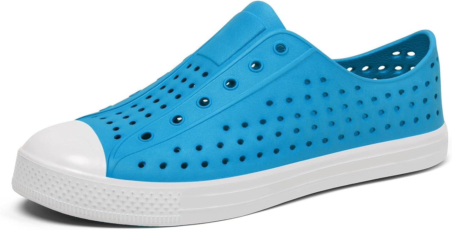 

Мужские садовые туфли SAGUARO для женщин, дышащие садовые сабо на липучке, быстро сохнущие, противоскользящие водные туфли, пляжные сандалии Aero XVII, небесно-голубой