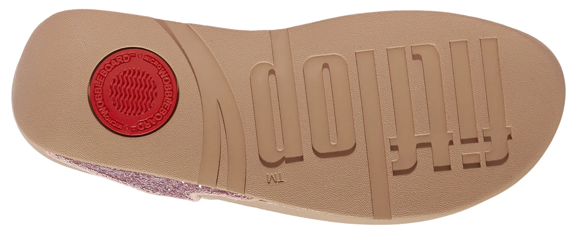 Fitflop Dianette "Lulu", летние туфли с блестящей повязкой, цвет Rosé — фото 3