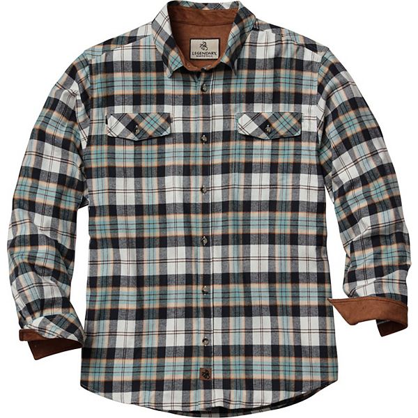 

Мужская легендарная фланелевая рубашка casual с эффектом stretch Legendary Whitetails, Blue Heron Plaid