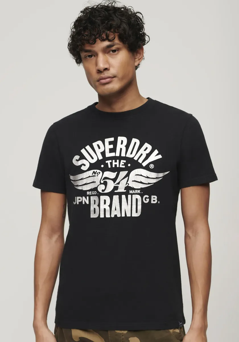 

Рубашка с принтом Superdry "SD-REWORKED CLASSICS GRAPHIC TEE", черный