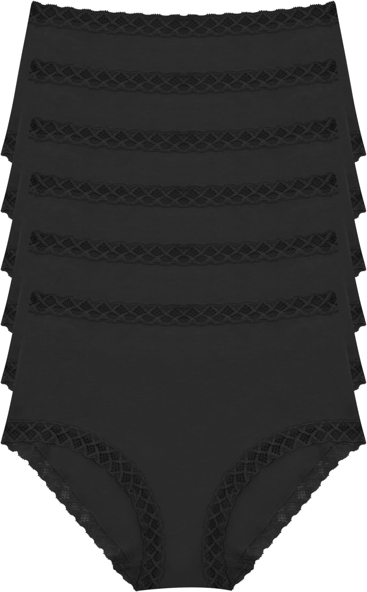 

Трусы Natori Bliss Full Brief 6-Pack, черный