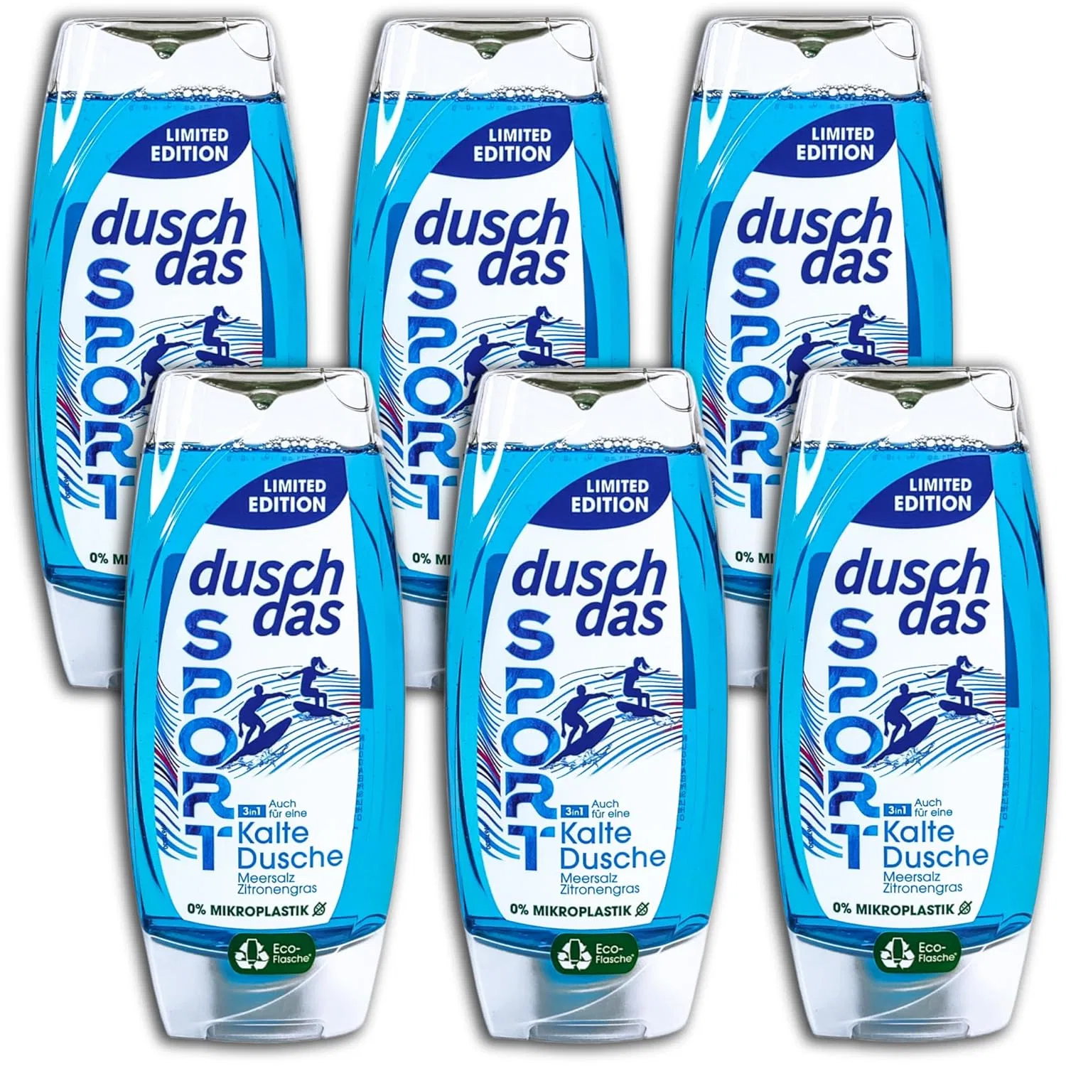 Гель для душа и шампунь Duschdas Sport Cold Shower 3-в-1, 6 x 225 мл Topdeal