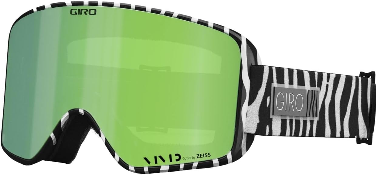 

Очки для сноуборда Giro Method 2024 года - черно-белая оправа с изображением животных и ярко-изумрудной/яркой инфракрасной линзой, большие, Black/White Animal - Vivid Emerald
