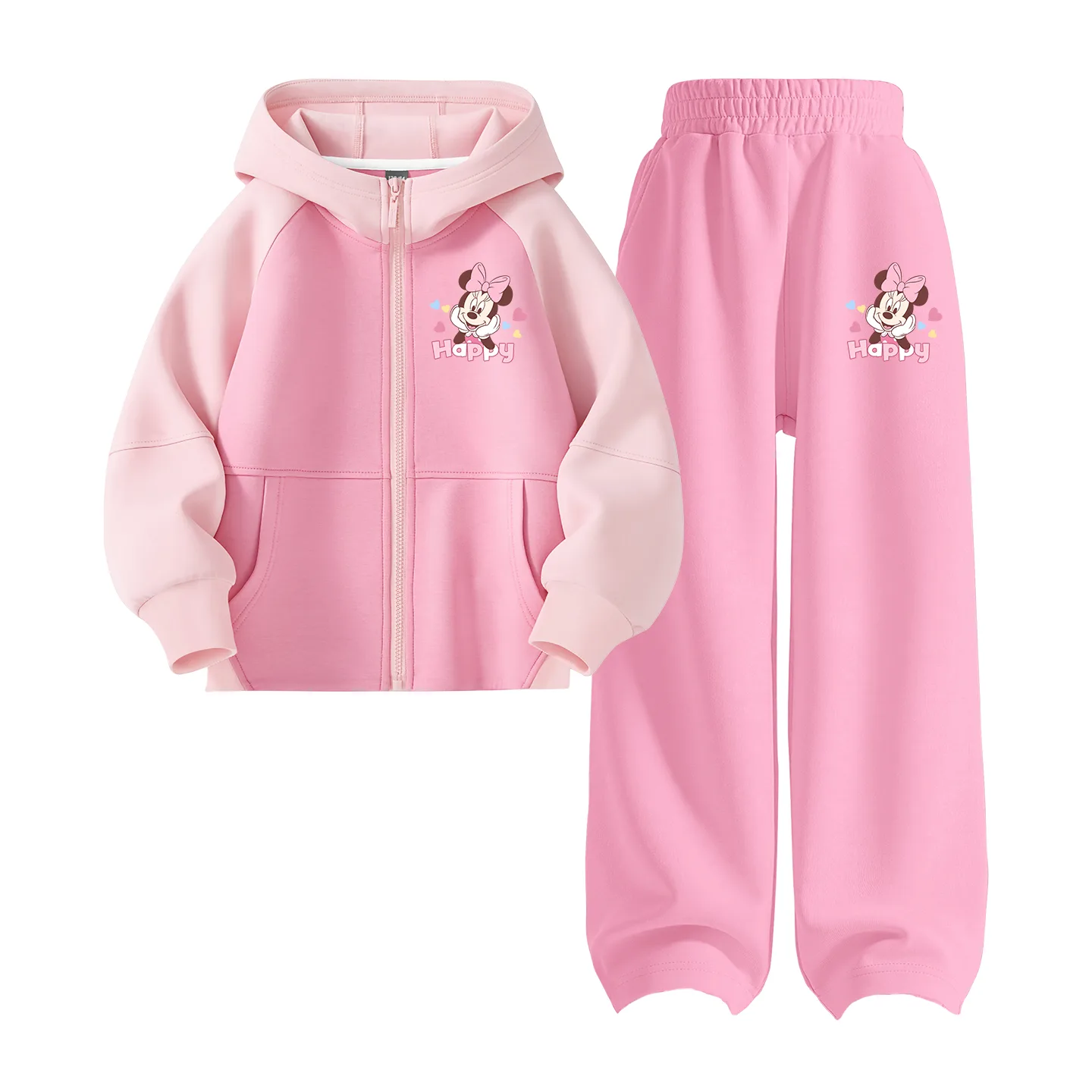 Детская повседневная худи для спорта Disney, DiCai Xin Xiao K Peach Blossom Pink+DiCai Xin Xiao K Peach Blossom Pink