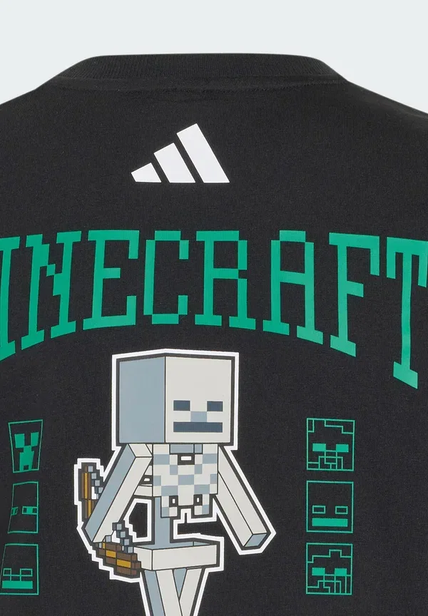 Футболка Adidas Performance J Minecraft Tee Print, черный — фото 4