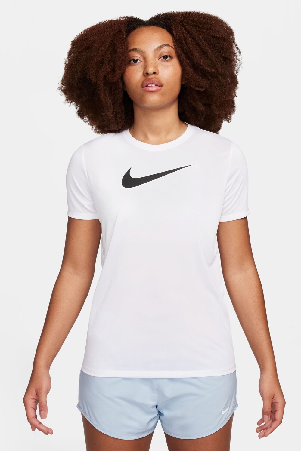 

Футболка с короткими рукавами и графическим логотипом Dri fit Nike, белый