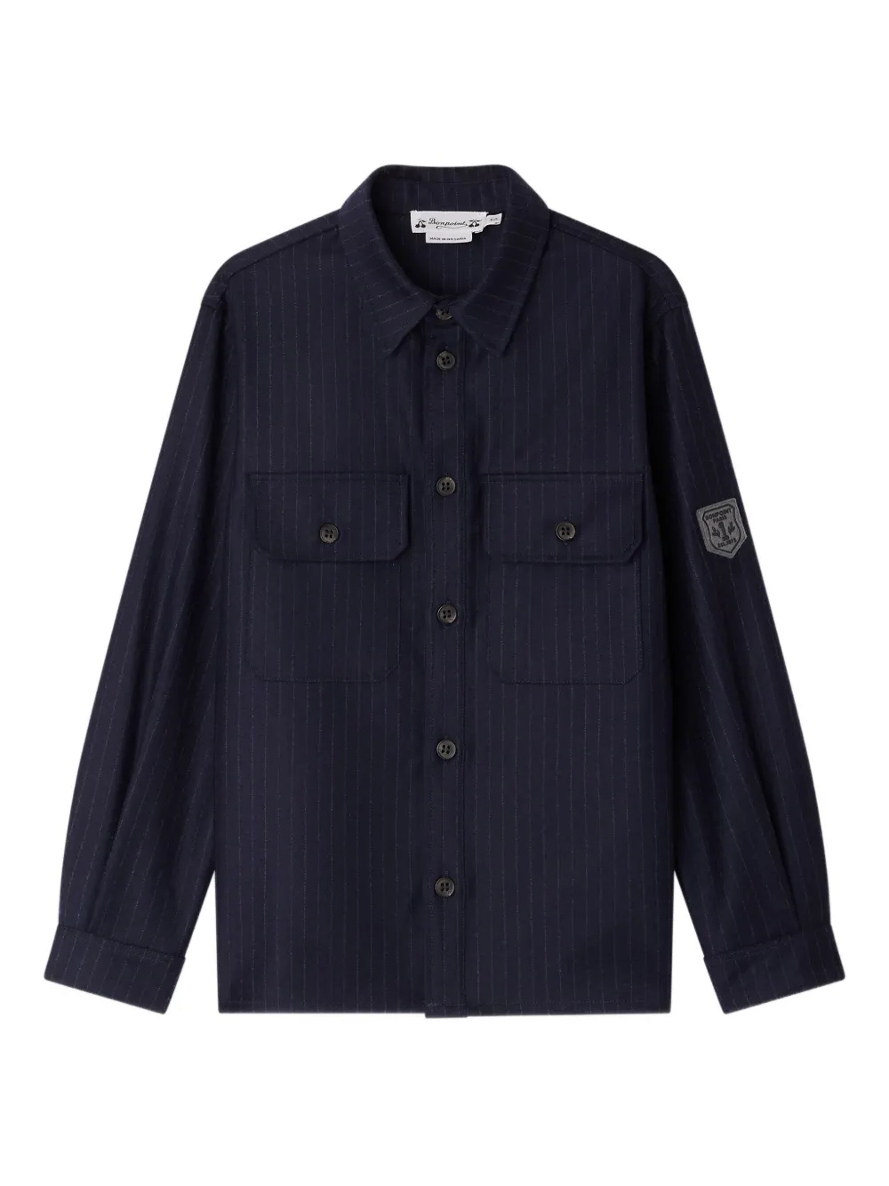 

Рубашка Gustave в тонкую полоску Bonpoint, синий