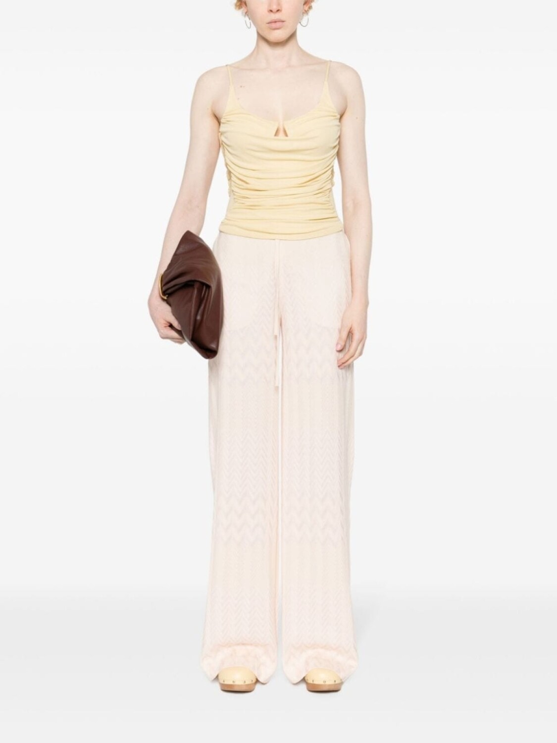 

Missoni широкие брюки с узором шеврон, серый