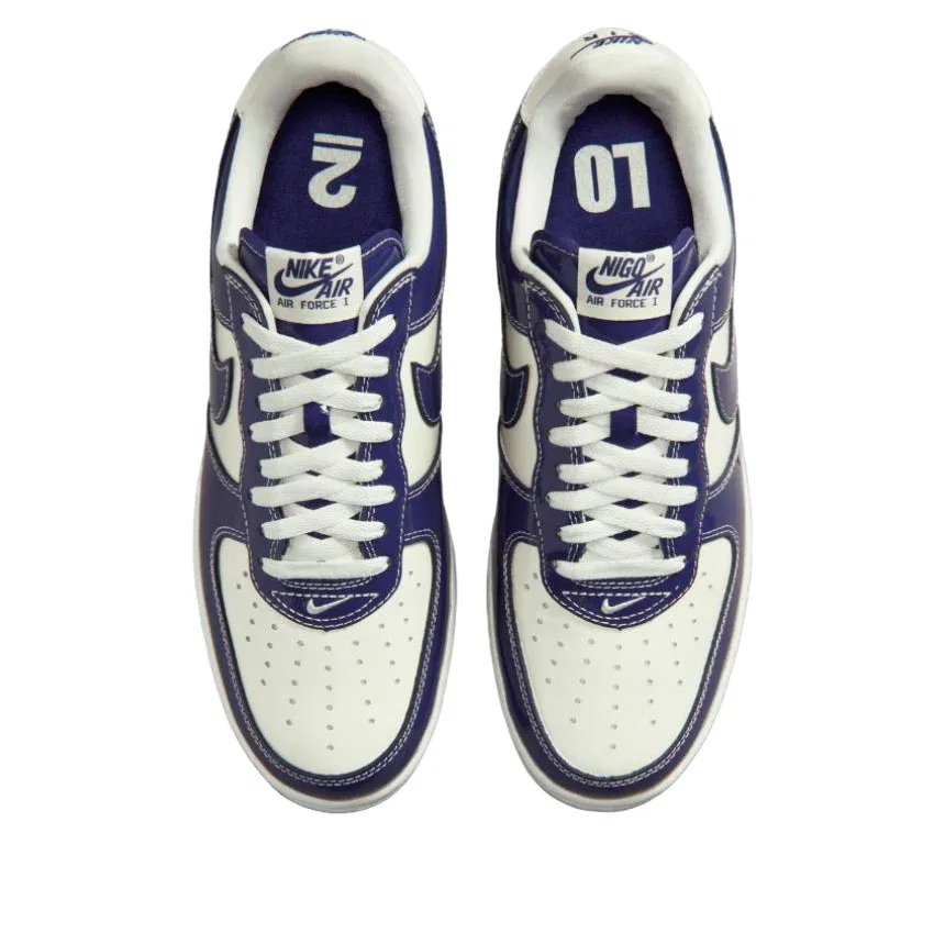 Кроссовки Nike x Nigo Air Force 1 Low '01 'Last Orgy 2' IO8765-100, темно-синий — фото 3