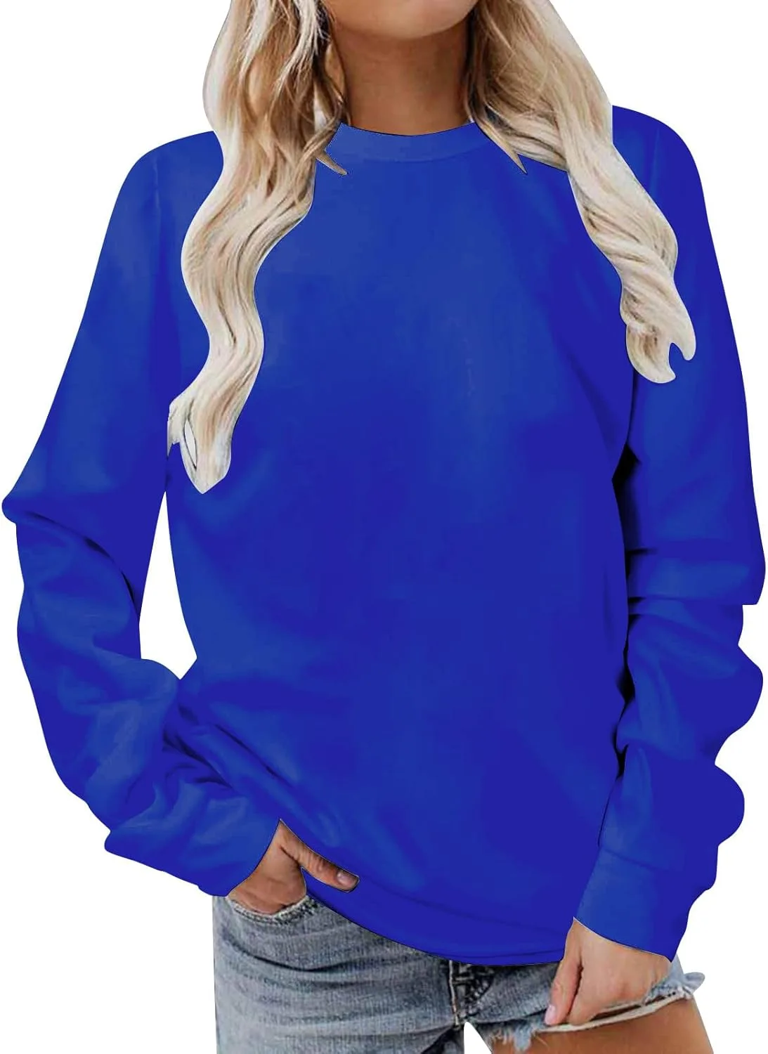 

Женский оверсайз свитшот с длинным рукавом, легкий флис