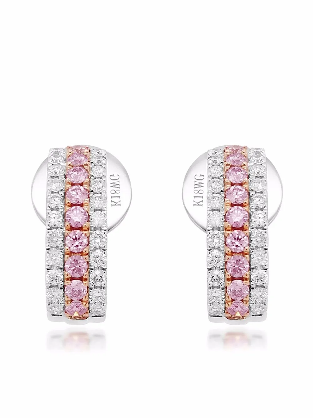 

Серьги-гвоздики Argyle Pink из золота с бриллиантами HYT Jewelry, розовый