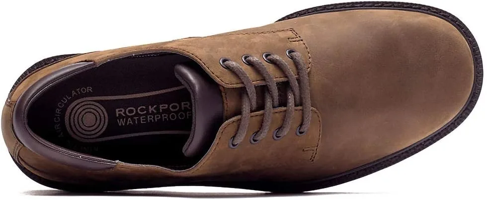 Кожаные мужские низкие кроссовки Rockport Northfield, темно-коричневый — фото 4