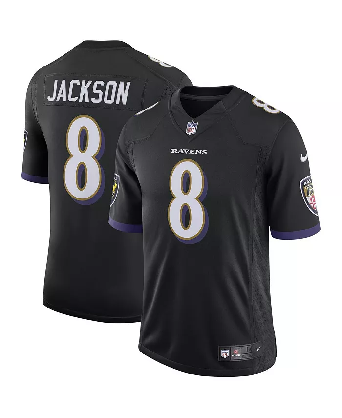 

Мужская лимитированная джерси Lamar Jackson Baltimore Ravens Speed Machine Nike, черный