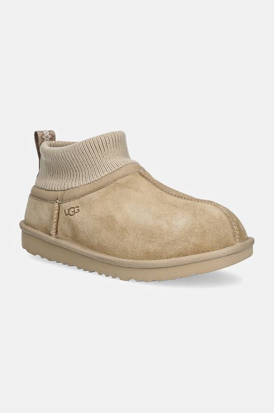 

Детские замшевые зимние ботинки KIDS' CLASSIC ULTRA STRETCH MANжеты Ugg, бежевый