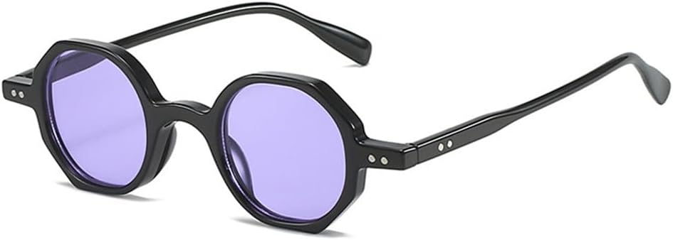 

Постепенные изменения. Панк-солнцезащитные круглые очки UV400 с заклепками для женщин и мужчин, для занятий спортом на открытом воздухе и путешествий UYPTK, C5black-purple