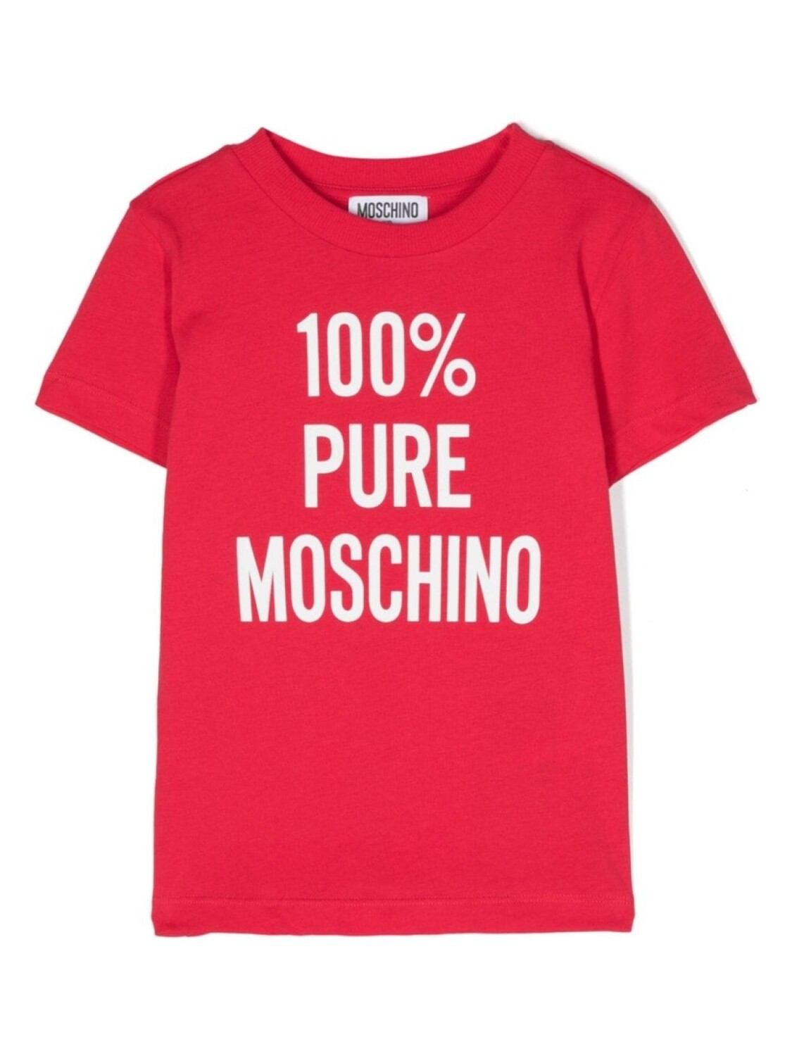 

Moschino Kids футболка с логотипом, красный
