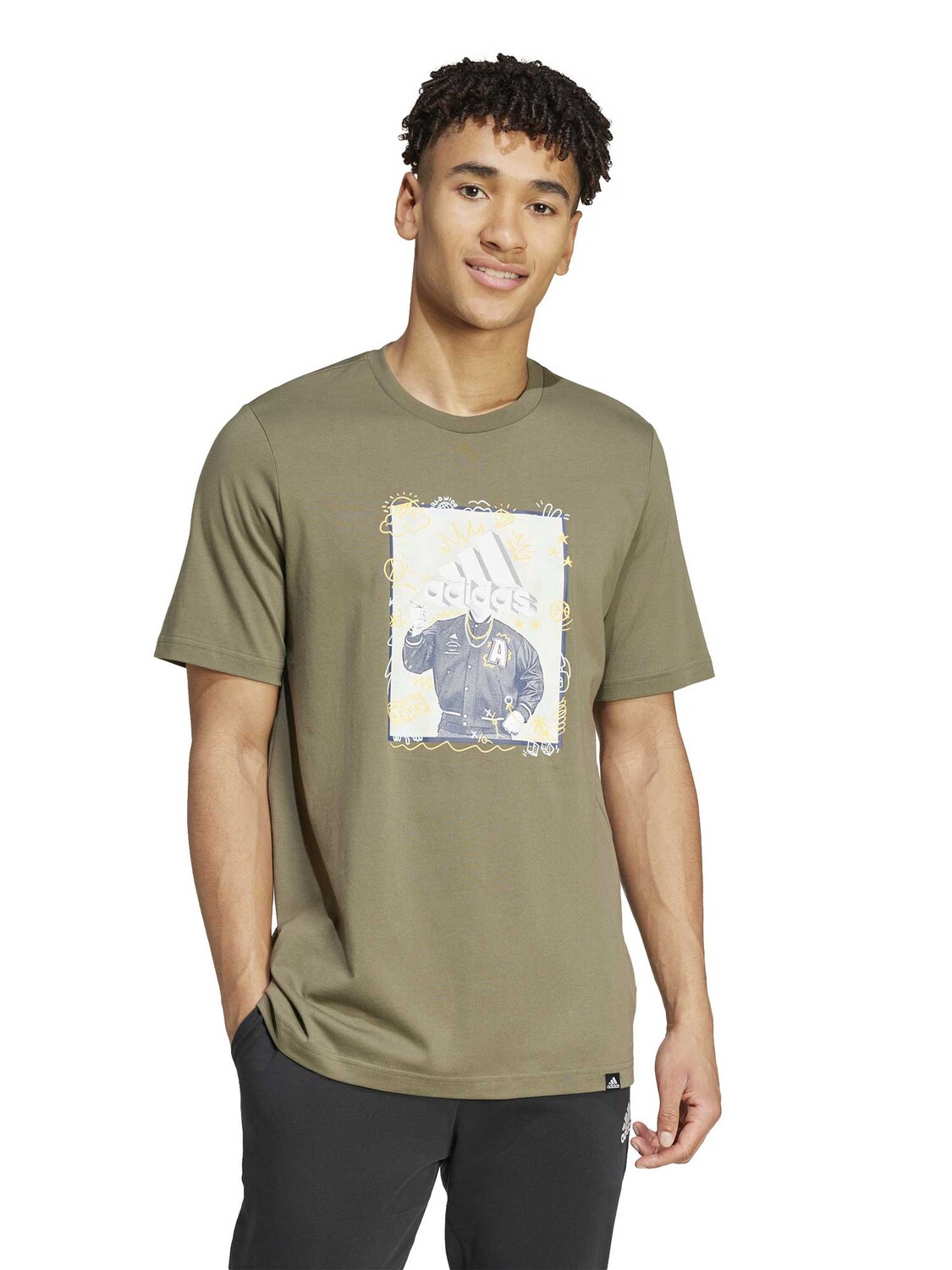 

Футболка Adidas Sportswear Doodle Graphic Tee, зеленый