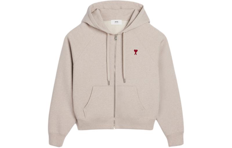 

Толстовка Paris Ami De Coeur с логотипом и молнией AMIPARIS, кремовый, Бежевый, Толстовка Paris Ami De Coeur с логотипом и молнией AMIPARIS, кремовый