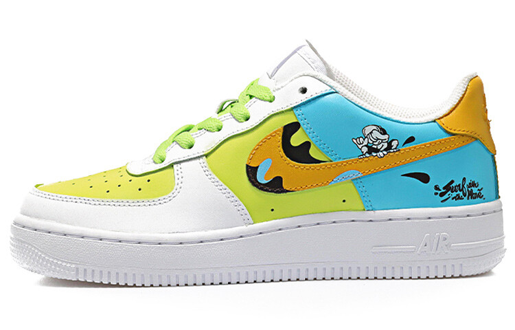 

Кроссовки Nike Air Force 1 Skateboard Shoes Men Low-Top Green/Blue