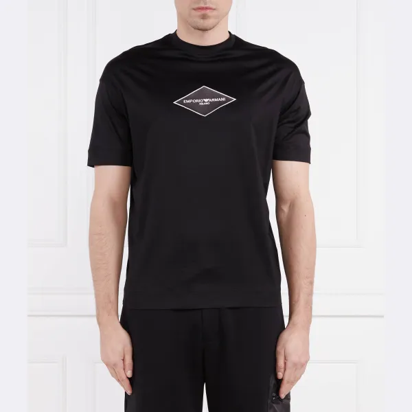 

Футболка стандартного кроя Emporio Armani, черный