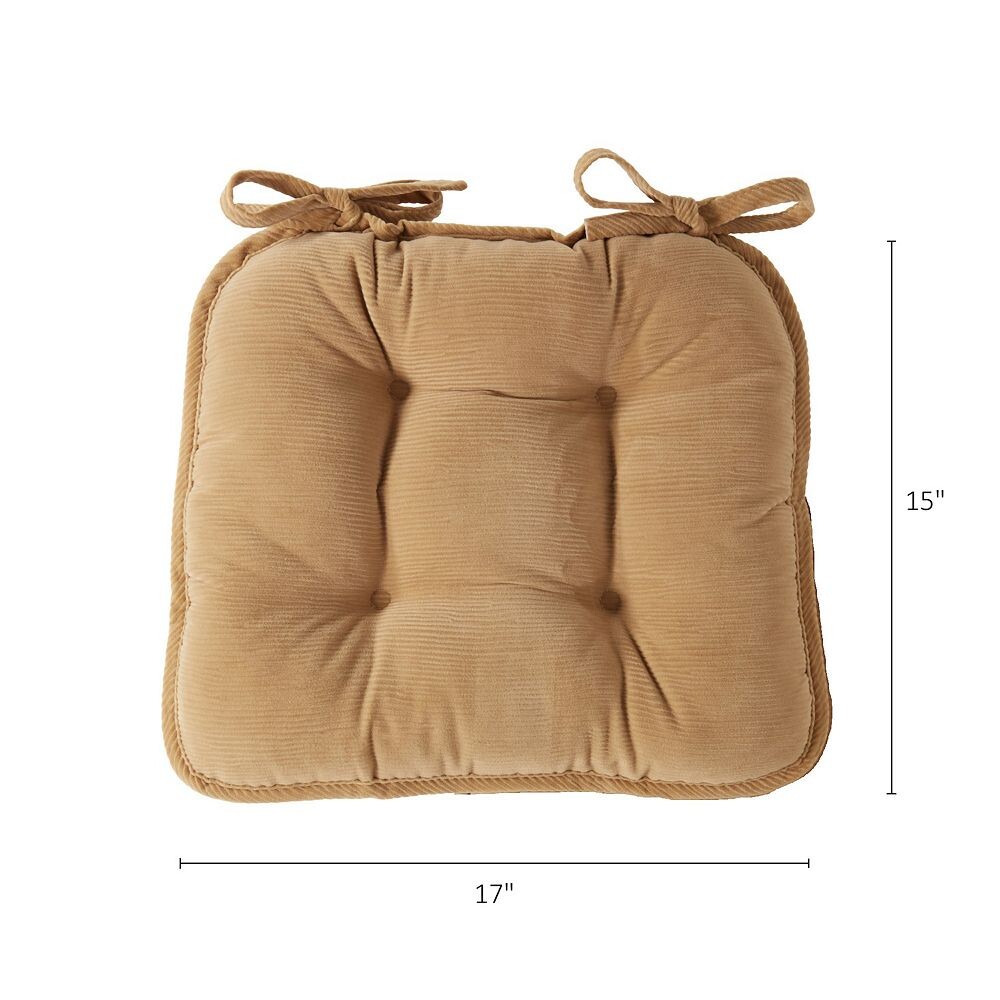 

Greendale Home Fashions Набор из 2 вельветовых подушек для обеденного стула Omaha, цвет Wine