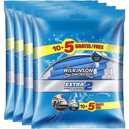 

Дополнительные 2 прецизионные одноразовые бритвы — 15 шт. в упаковке, Wilkinson Sword