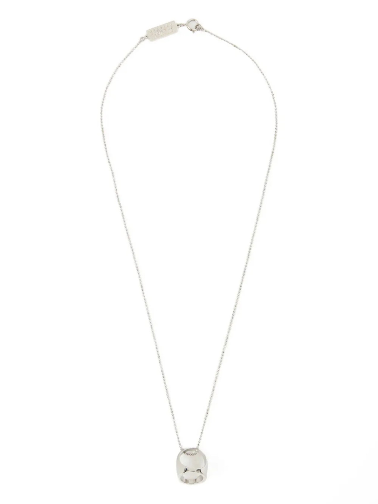 

MM6 Maison Margiela колье с подвеской, серебряный