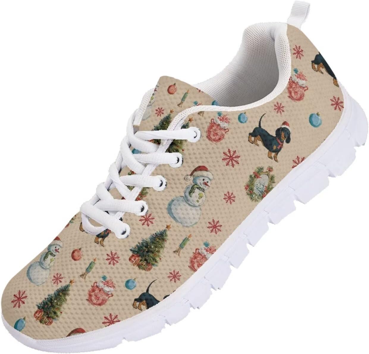 

Мужские кроссовки Funnydude Funny Print для бега, осенние удобные теннисные туфли, легкие кроссовки, Merry Christmas