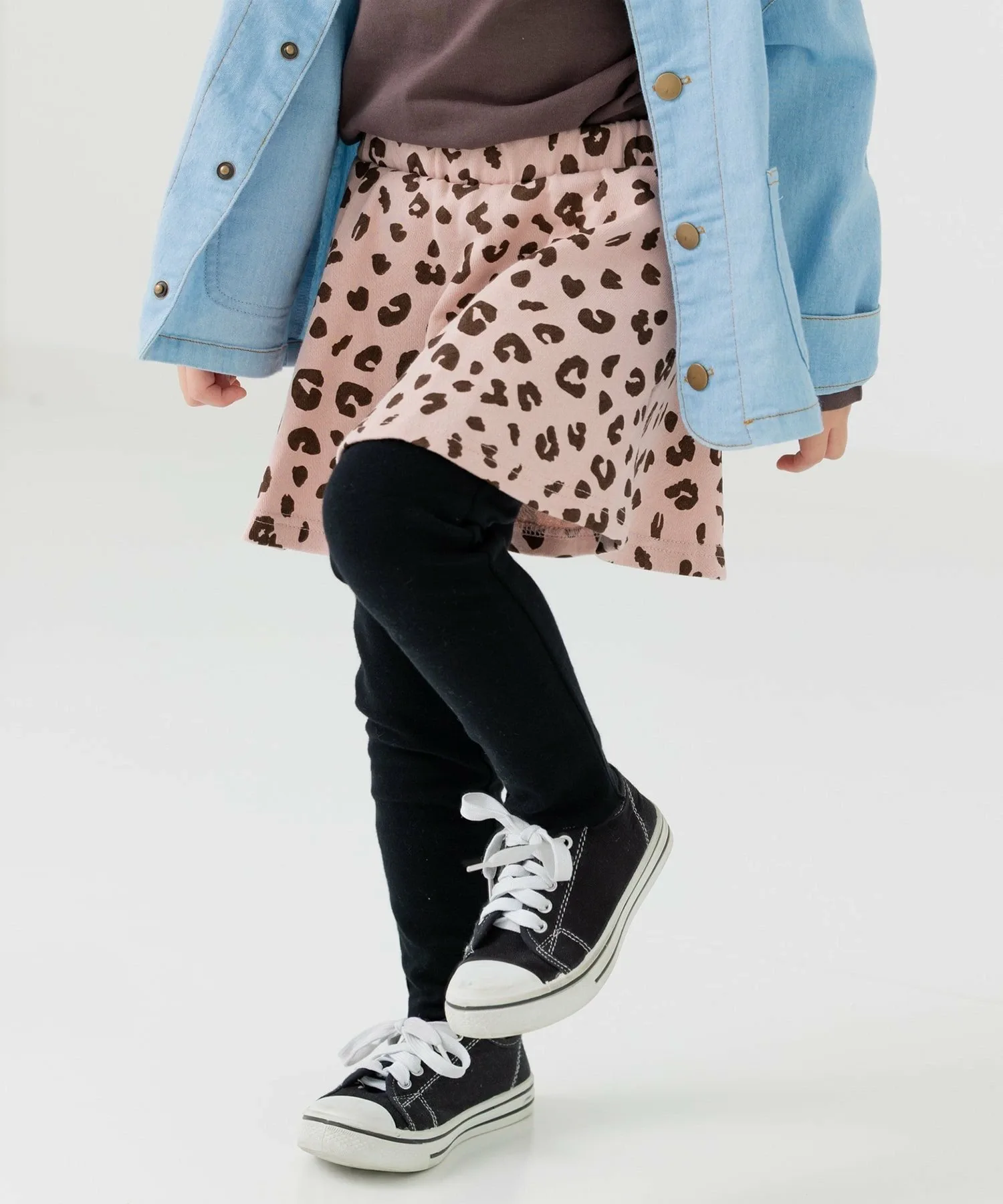 Флисовая юбка с принтом по всей поверхности Chil2, G Leopard/Smoke Pink
