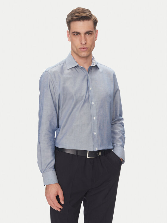 

Рубашка облегающего кроя C6 11004.0403 Pierre Cardin, синий