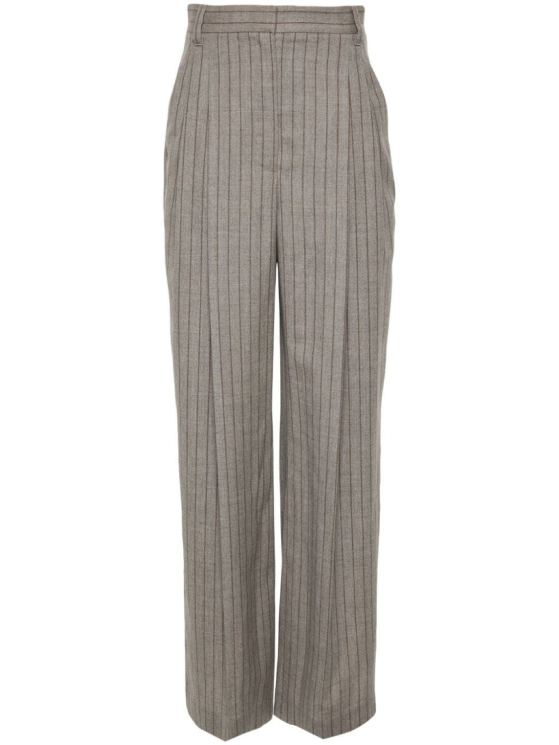 

Brunello Cucinelli брюки в тонкую полоску, серый
