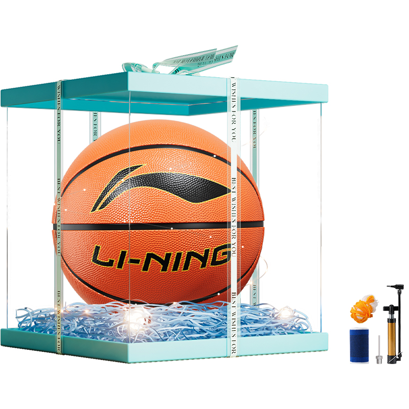 

LINING Резиновый баскетбольный мяч red brown размер 7 тренировочный