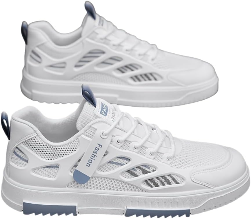 

Мужские дышащие повседневные кроссовки для скейтборда, модные кроссовки на весну и лето Hhhchpm, белый/синий