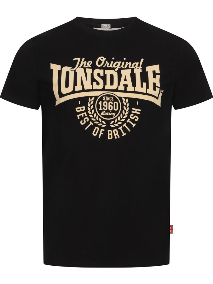 

Футболка Bethersden T-Shirt schmale Passform Lonsdale, черный