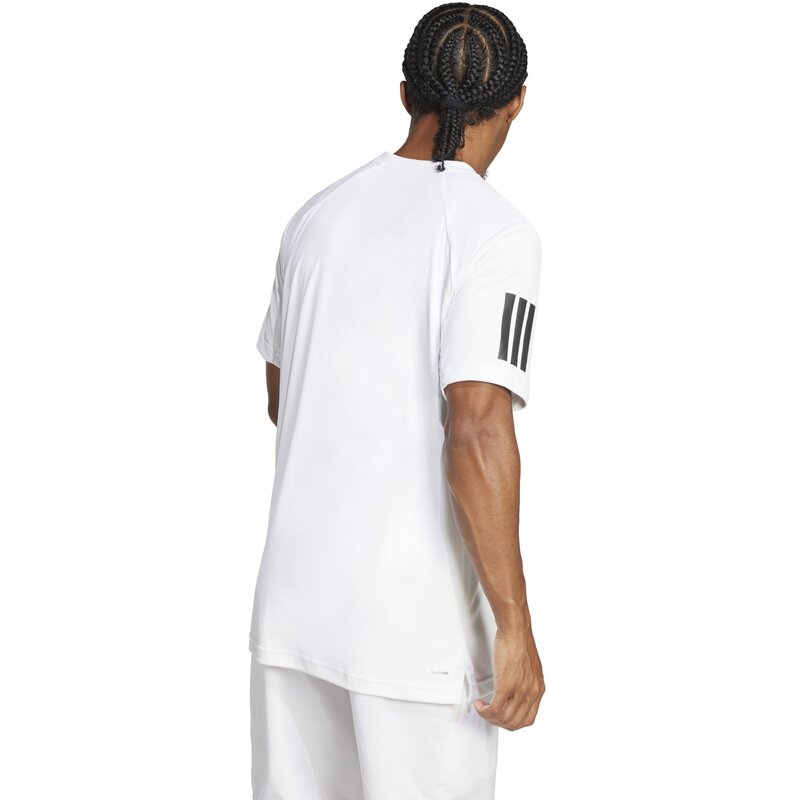 Футболка клубная теннисная climacool 3-полоски Adidas, белый — фото 4