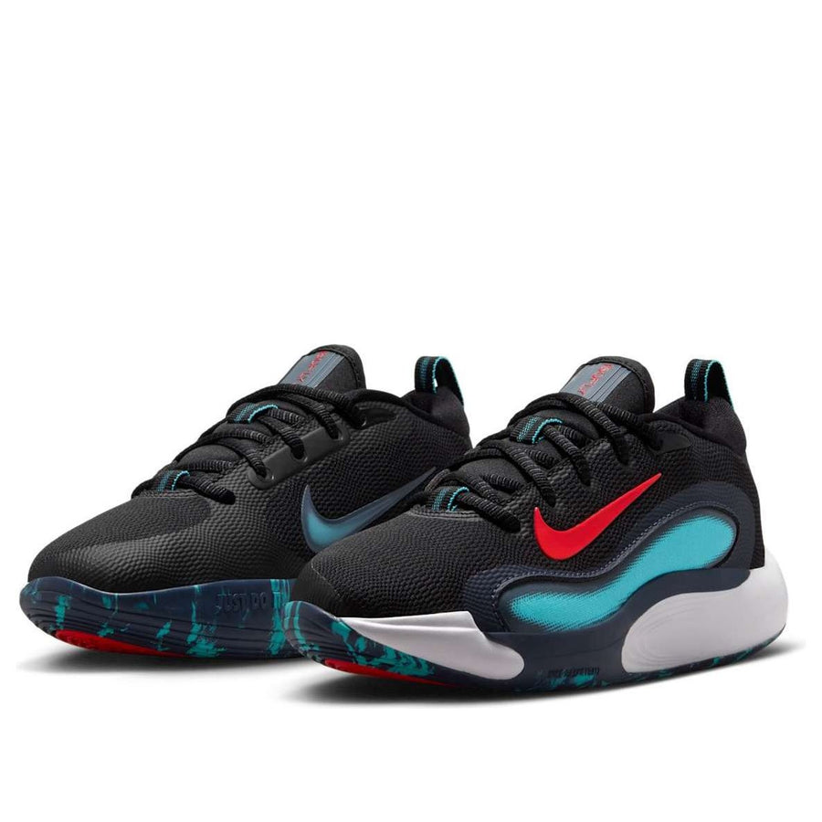 Кроссовки (GS) Nike IsoFly 'Black Dusty Cactus Thunder Blue Bright Crimson', черный — фото 3