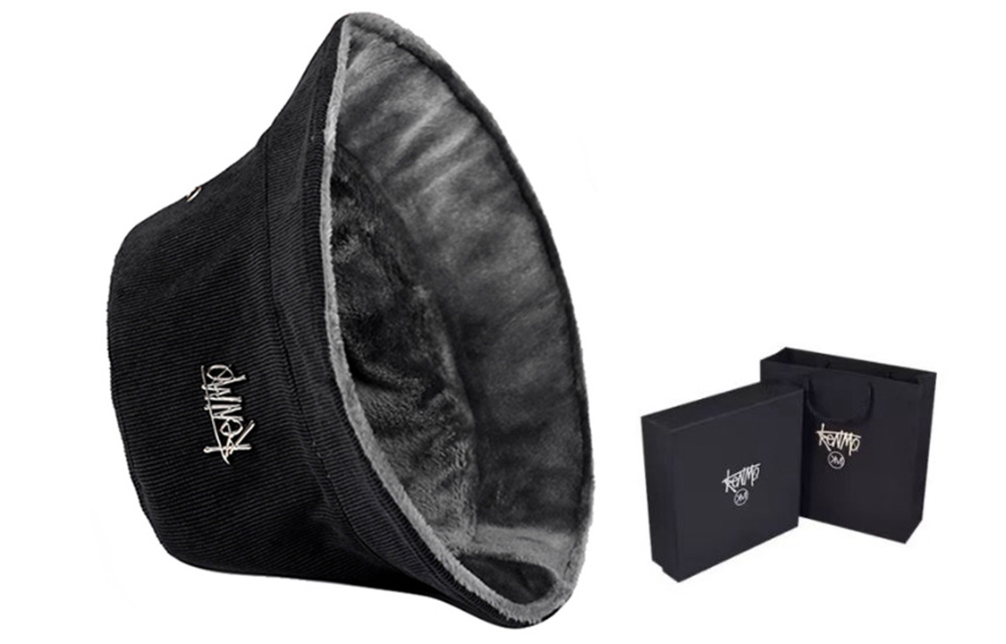 

KENMO Полиэстеровая панама унисекс, Black Gray (Gift Box Set)