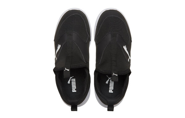 Кроссовки fun racer slip-on 'black white' Puma, черный — фото 4