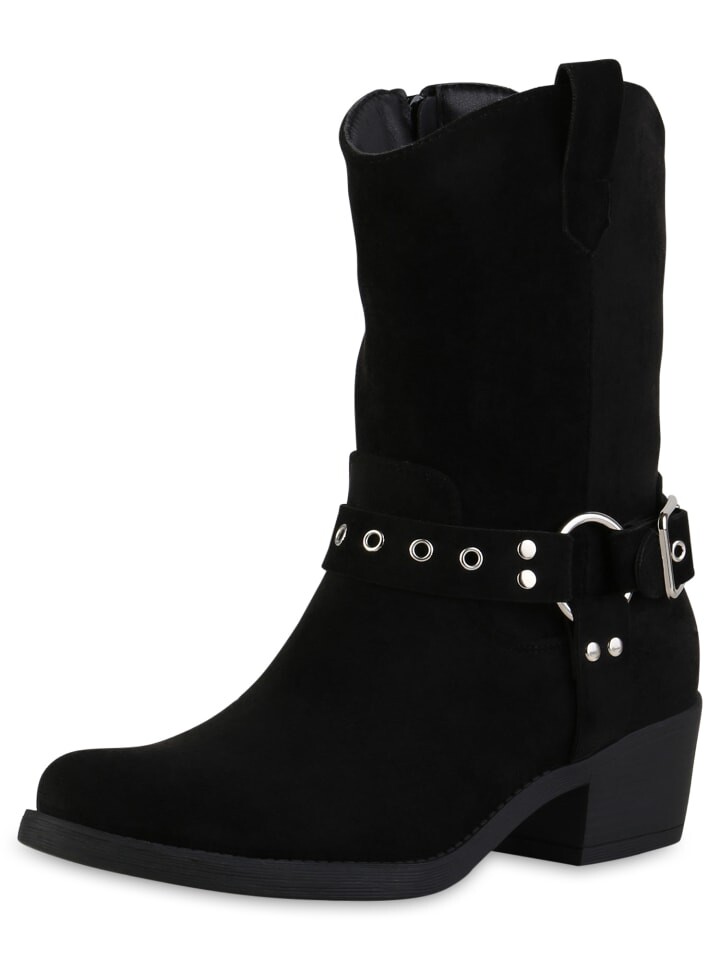 Ботильоны VAN HILL Cowboy Boots Grace, цвет schwarz velours