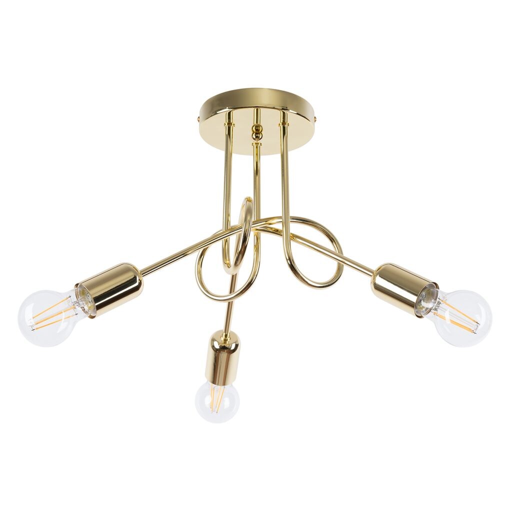 

Люстра KNOT 3 золото блестящее 3xE27 15W сталь 35x45x45см Sollux Lighting